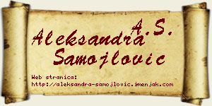 Aleksandra Samojlović vizit kartica